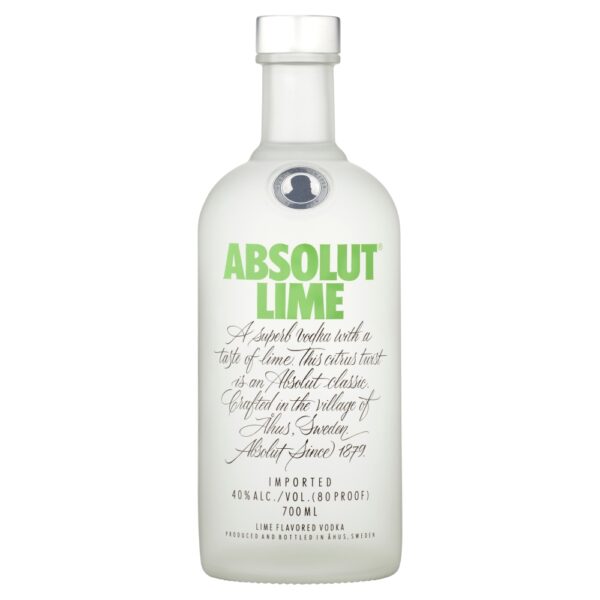 Wódka Absolut Lime 0,7l, wódka premium, dystrybucja napojów alkoholowych i bezalkoholowych, hurtowa i detaliczna sprzedaż alkoholu