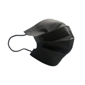 disposable 3-layer black mask, non-medical face mask for daily protection, high efficency fabrics with high filtering ratio