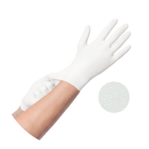 disposable medical white nitrile gloves, protective examination gloves, personal protective equipment, 93/42/EWG, EU 2016/425