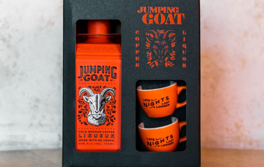 premium brand, alcohol gift, Jumping Goat,