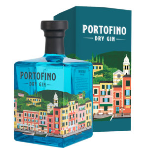 Włoski gin Portofino Dry Gin 500 ml wraz z pudełkiem prezentowym
