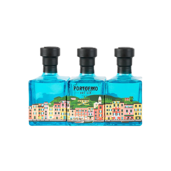 3 bottles of Portofino Dry Gin 100 ml Panorama