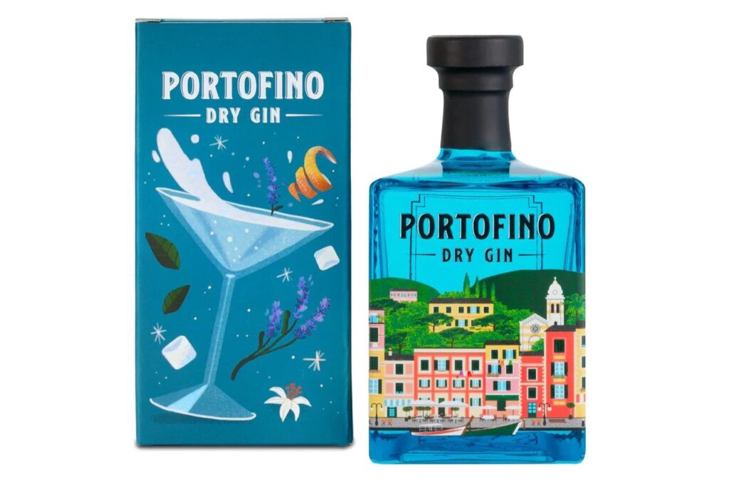 prezent na święta butelka portofino dry gin pudełko martini edition