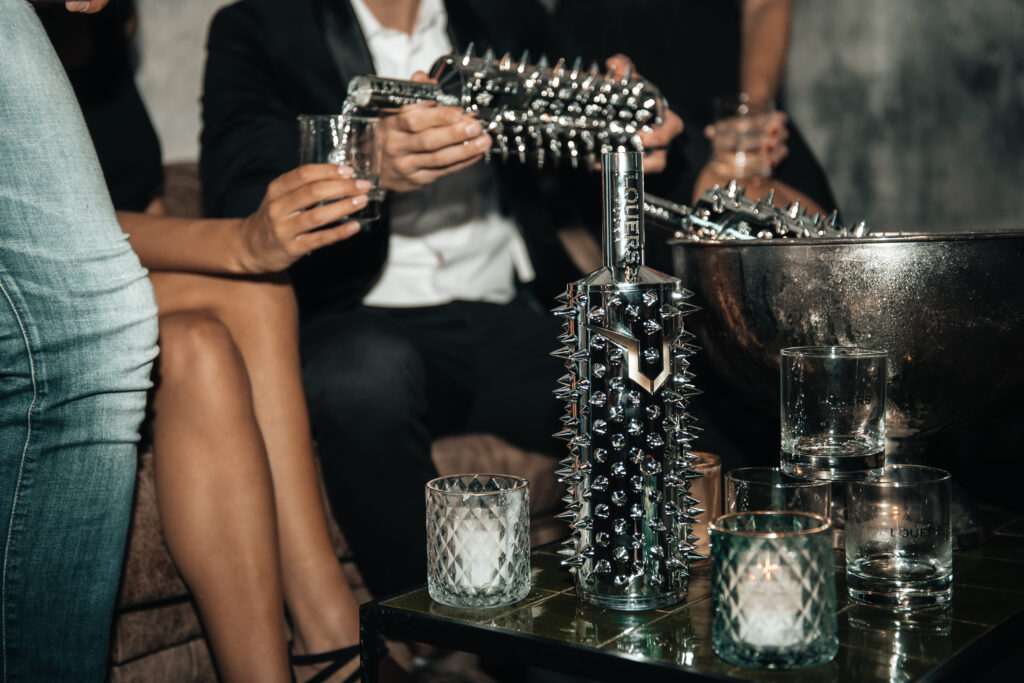 Trends in the alcohol market, prestigious LOUERS vodka in the club