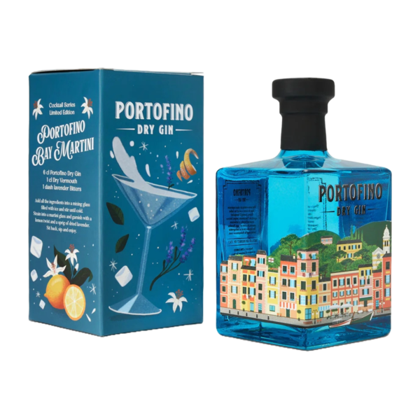 Butelka Portofino Dry Gin pudełko Martini Edition
