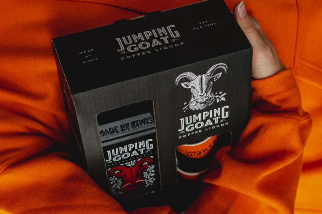 jumping goat coffee liqueur as a gift alcohol with delivery