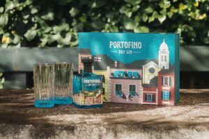 Elegant Portofino Dry Gin gift set for special occasions