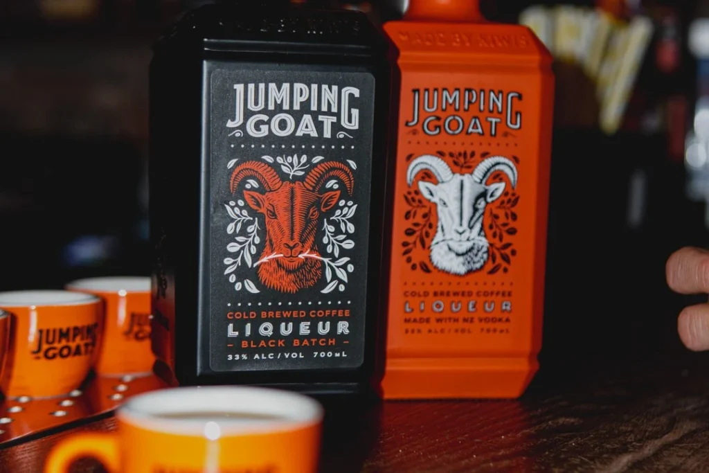 2 bottles of Jumping Goat coffee liqueur, where to buy Jumping Goat