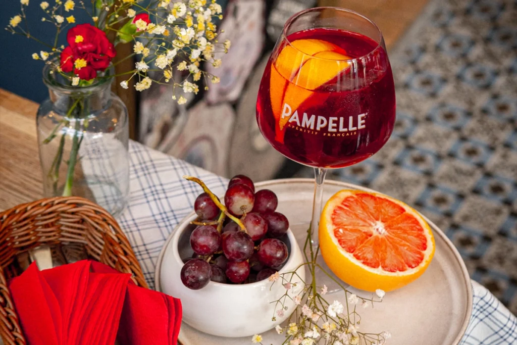słodkie alkohole drink pampelle z grejpfrutem i winogronami